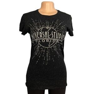 Universal Studios Florida Black & Silver Short Sleeve Top